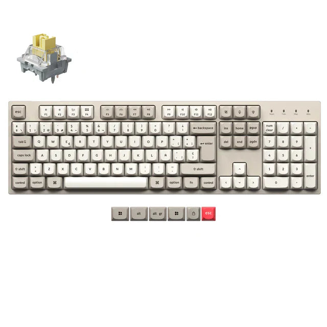 Keychron C2 Pro 8K QMK Wired Custom Mechanical Keyboard ISO Layout Collection