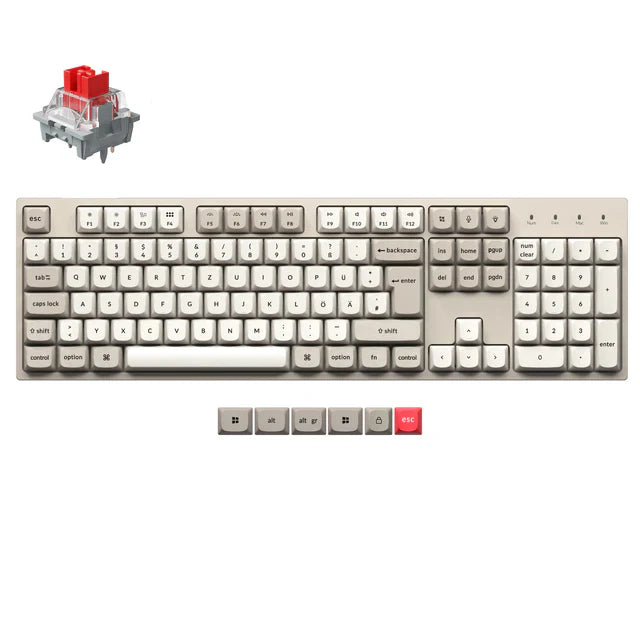 Keychron C2 Pro 8K QMK Wired Custom Mechanical Keyboard ISO Layout Collection