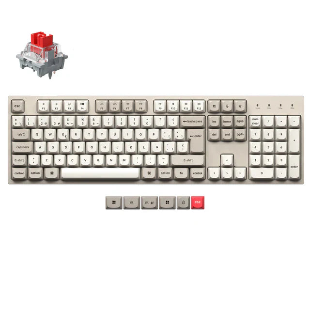 Keychron C2 Pro 8K QMK Wired Custom Mechanical Keyboard ISO Layout Collection