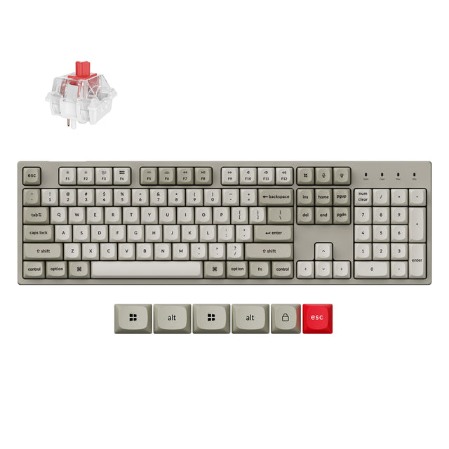Keychron C2 Pro 8K QMK Bedraad Aangepast Mechanisch Toetsenbord