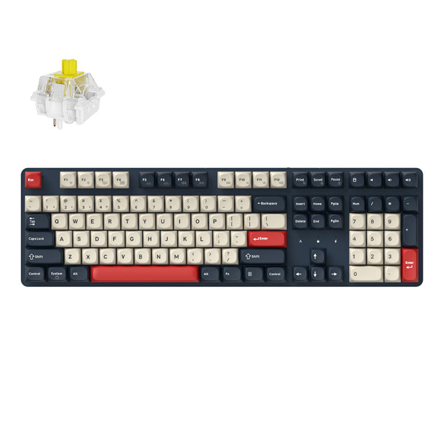 Keychron J5 QMK Draadloos Mechanisch Toetsenbord (US ANSI-indeling)