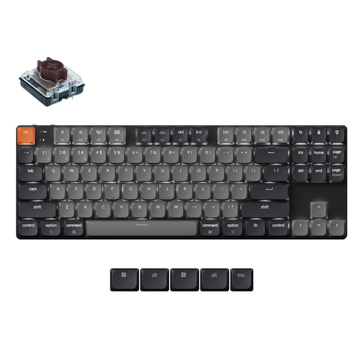 Keychron K1 QMK Draadloos Mechanisch Toetsenbord (Versie 6) (US ANSI Toetsenbord)