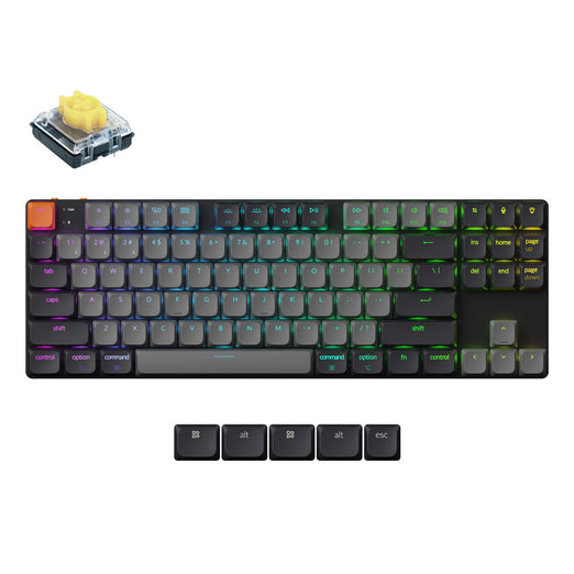 Keychron K1 QMK Draadloos Mechanisch Toetsenbord (Versie 6) (US ANSI Toetsenbord)