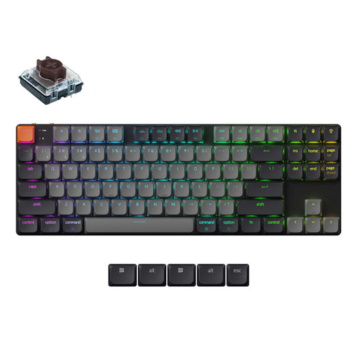 Keychron K1 QMK Draadloos Mechanisch Toetsenbord (Versie 6) (US ANSI Toetsenbord)