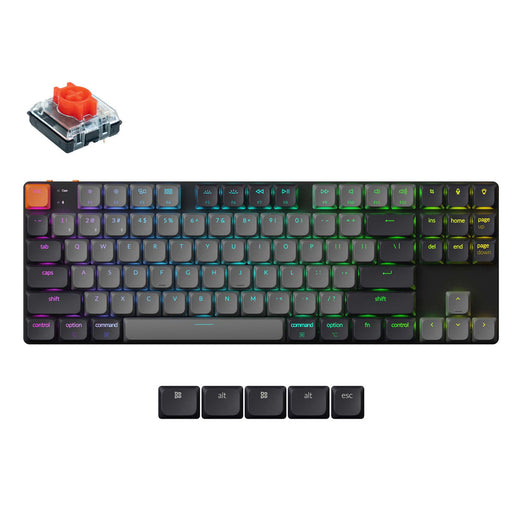 Keychron K1 QMK Draadloos Mechanisch Toetsenbord (Versie 6) (US ANSI Toetsenbord)