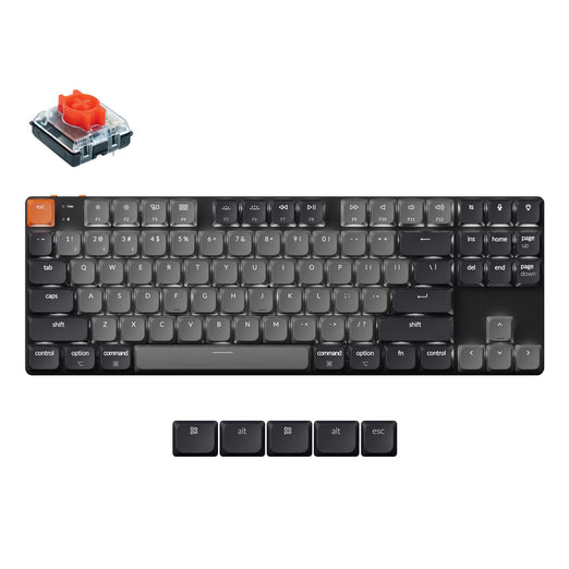 Keychron K1 QMK Draadloos Mechanisch Toetsenbord (Versie 6) (US ANSI Toetsenbord)
