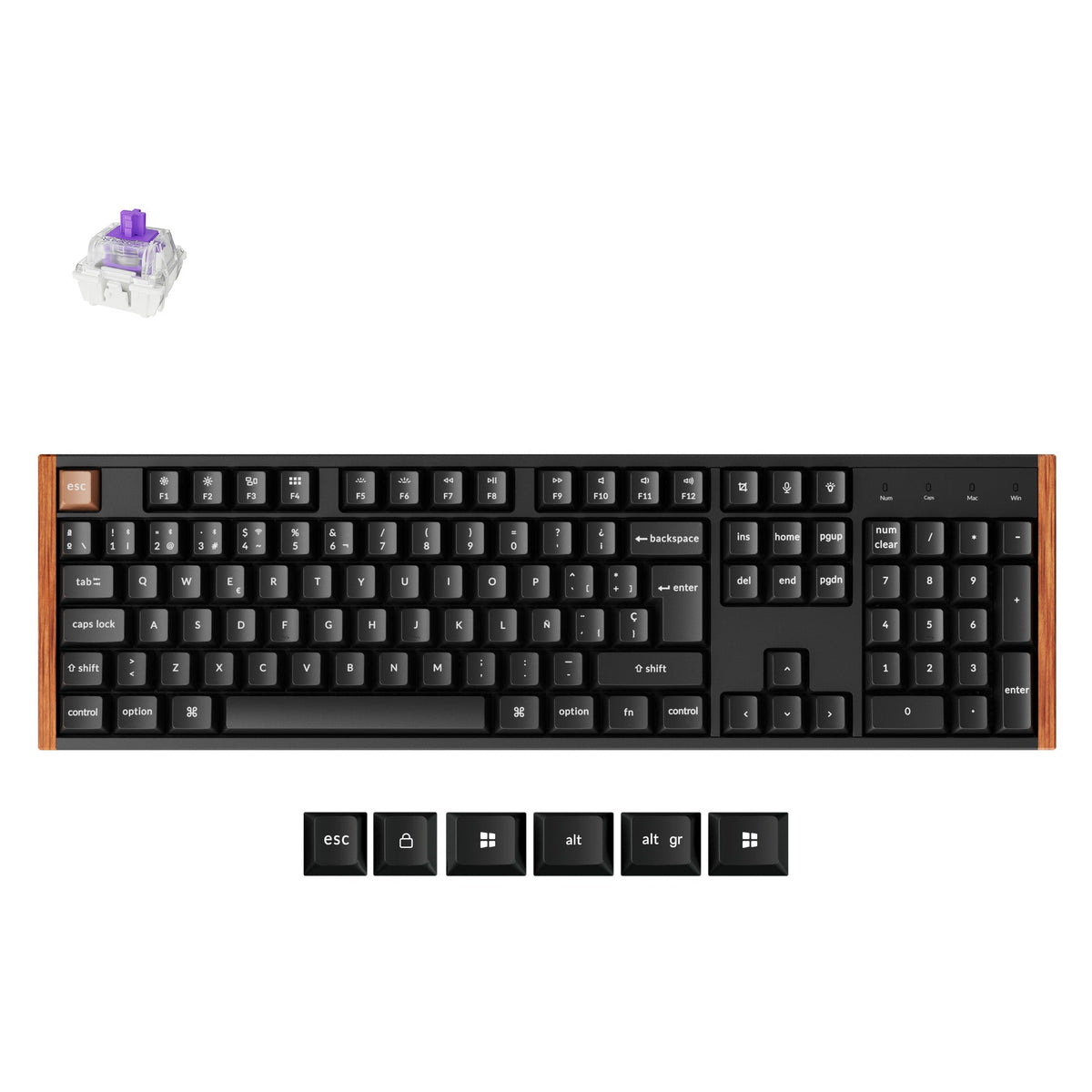 Keychron K10 HE draadloos mechanisch toetsenbord met magnetische switches, ISO-indeling collectie