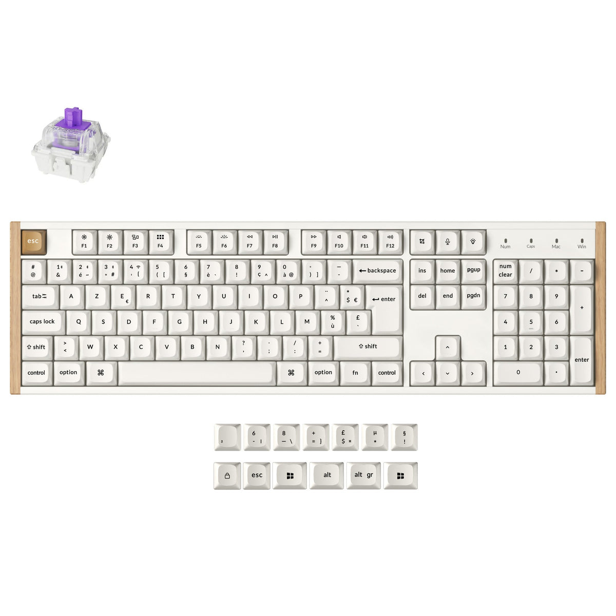 Keychron K10 HE draadloos mechanisch toetsenbord met magnetische switches, ISO-indeling collectie