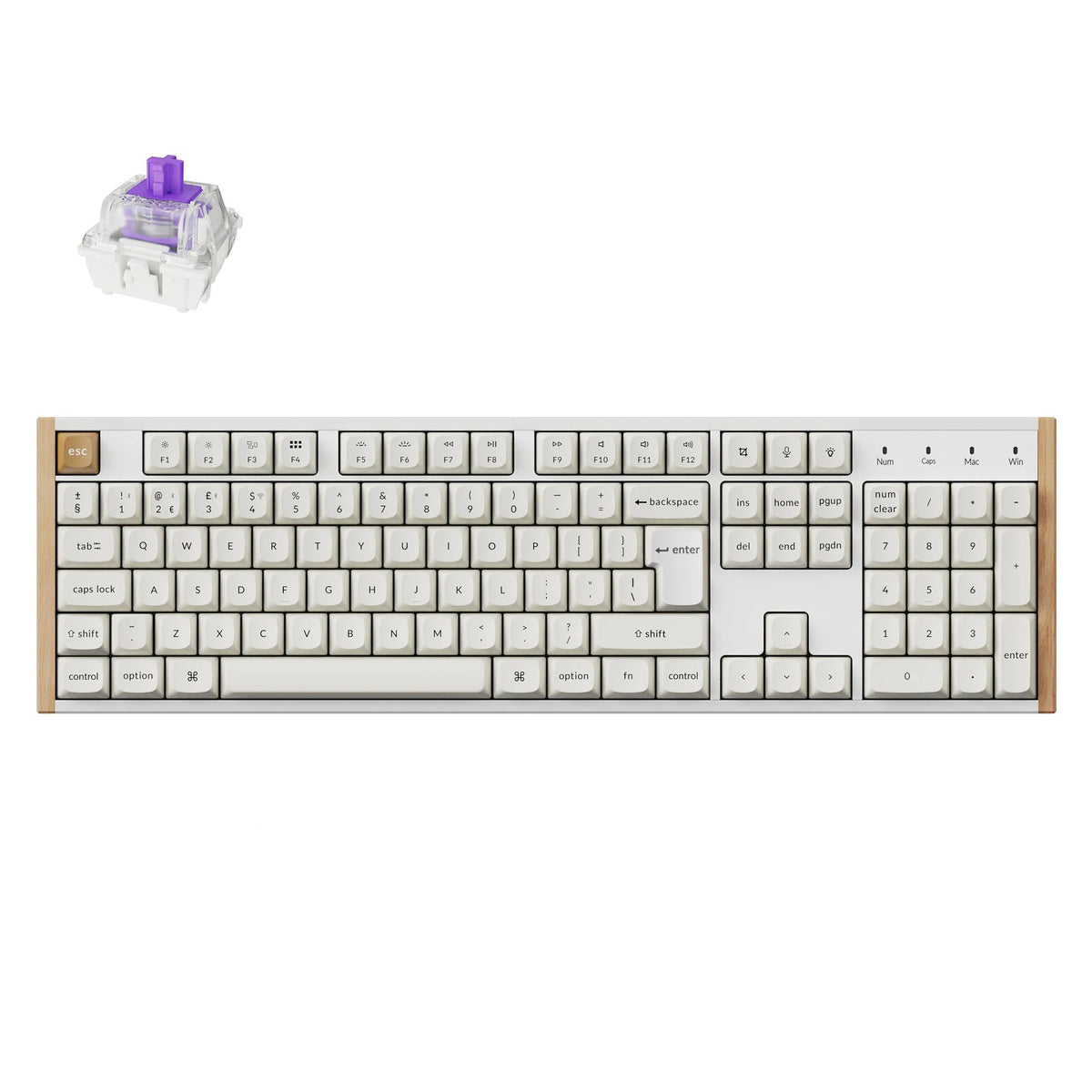 Keychron K10 HE draadloos mechanisch toetsenbord met magnetische switches, ISO-indeling collectie