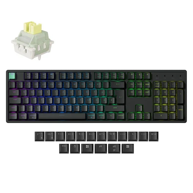 Keychron K10 HE draadloos mechanisch toetsenbord met magnetische switches, ISO-indeling collectie