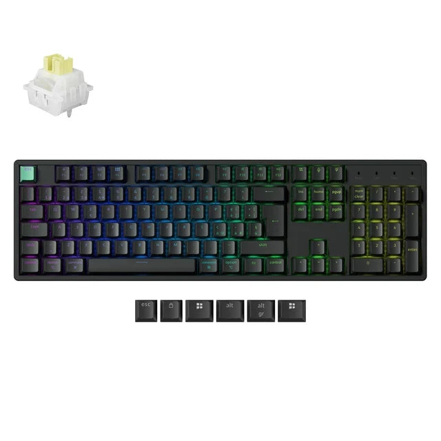 Keychron K10 HE draadloos mechanisch toetsenbord met magnetische switches, ISO-indeling collectie