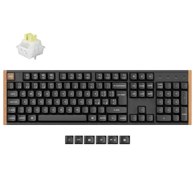Keychron K10 HE draadloos mechanisch toetsenbord met magnetische switches, ISO-indeling collectie