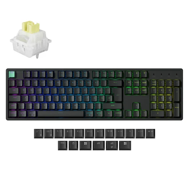 Keychron K10 HE draadloos mechanisch toetsenbord met magnetische switches, ISO-indeling collectie