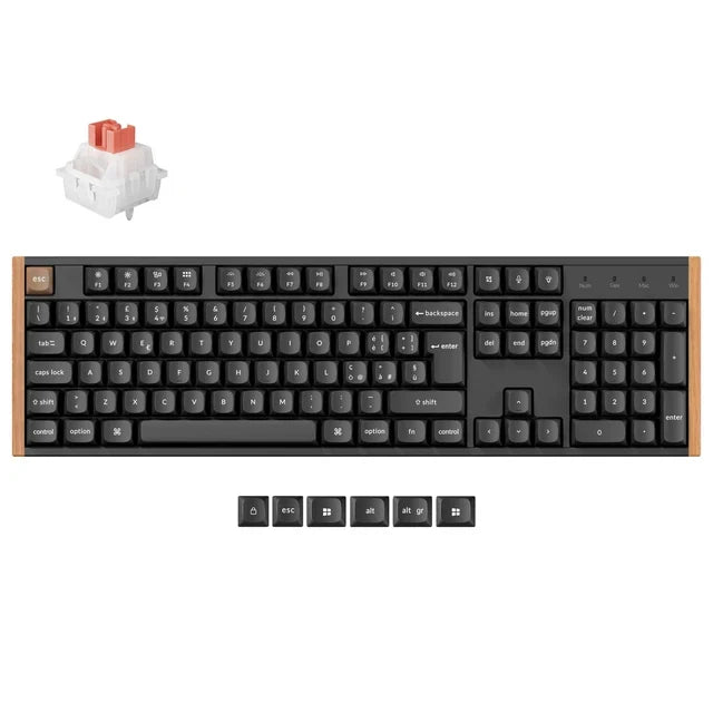 Keychron K10 HE draadloos mechanisch toetsenbord met magnetische switches, ISO-indeling collectie