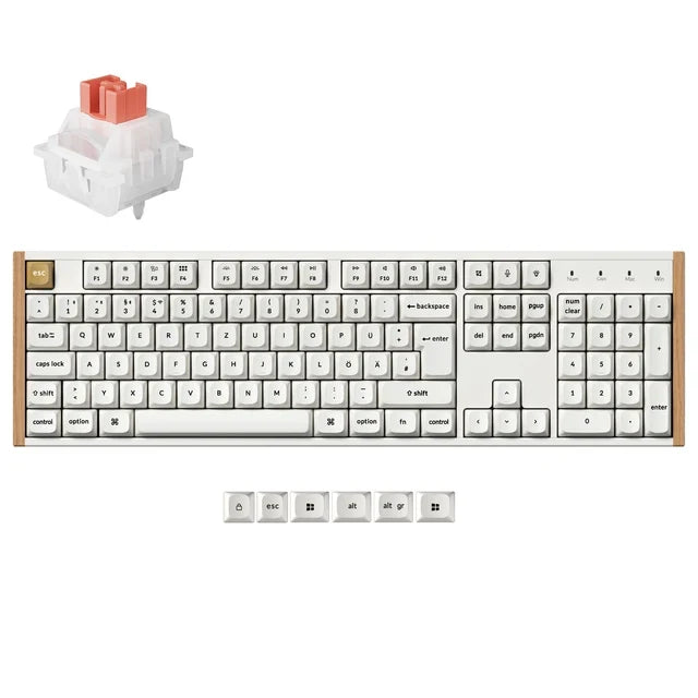 Keychron K10 HE draadloos mechanisch toetsenbord met magnetische switches, ISO-indeling collectie