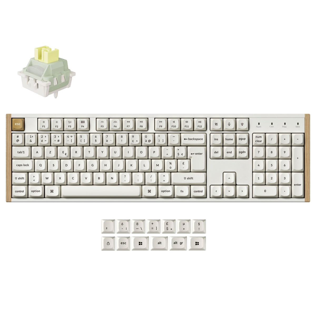 Keychron K10 HE draadloos mechanisch toetsenbord met magnetische switches, ISO-indeling collectie