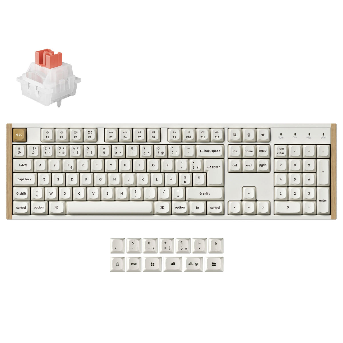 Keychron K10 HE draadloos mechanisch toetsenbord met magnetische switches, ISO-indeling collectie
