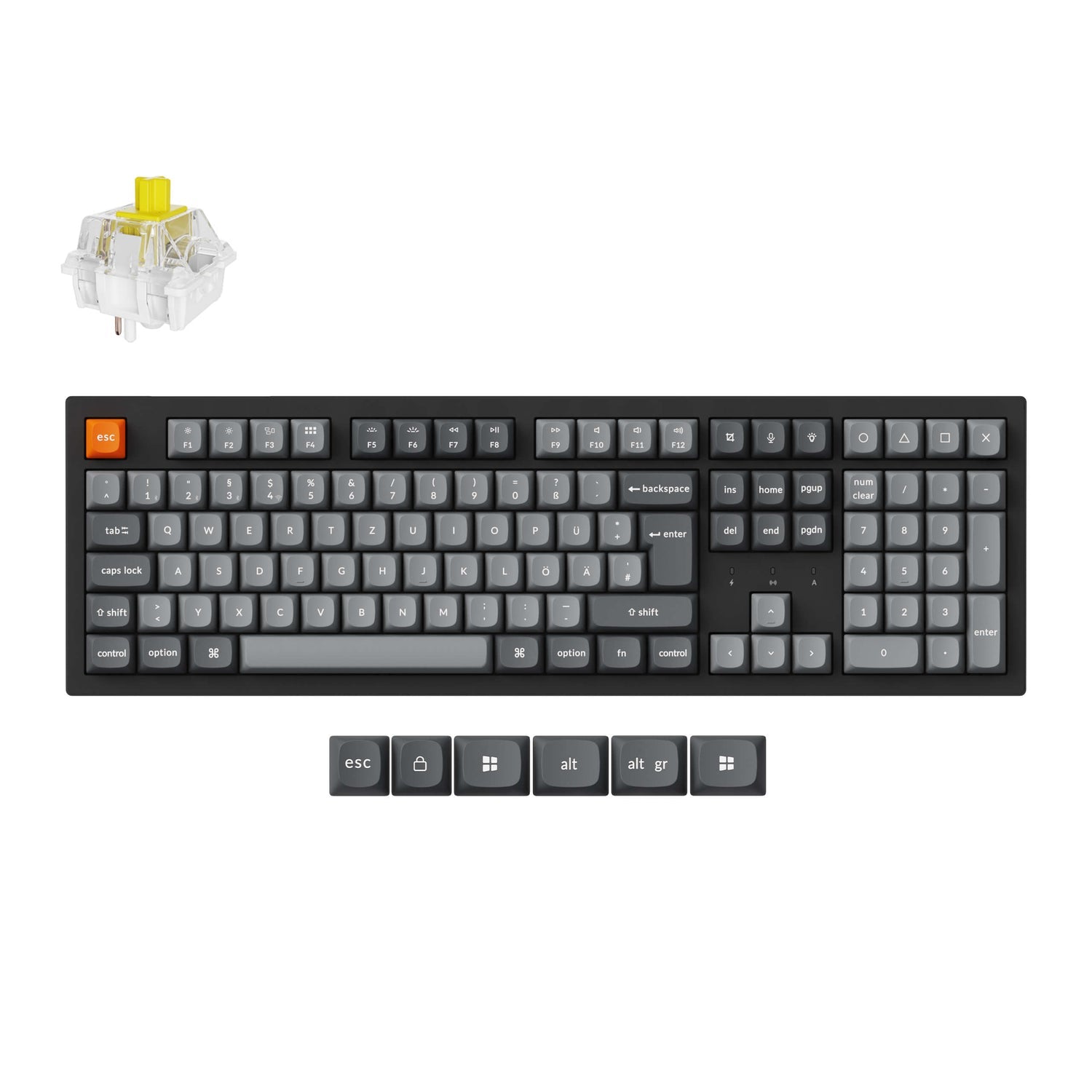 Keychron K10 Max QMK Draadloos Mechanisch Toetsenbord ISO-indeling Collectie