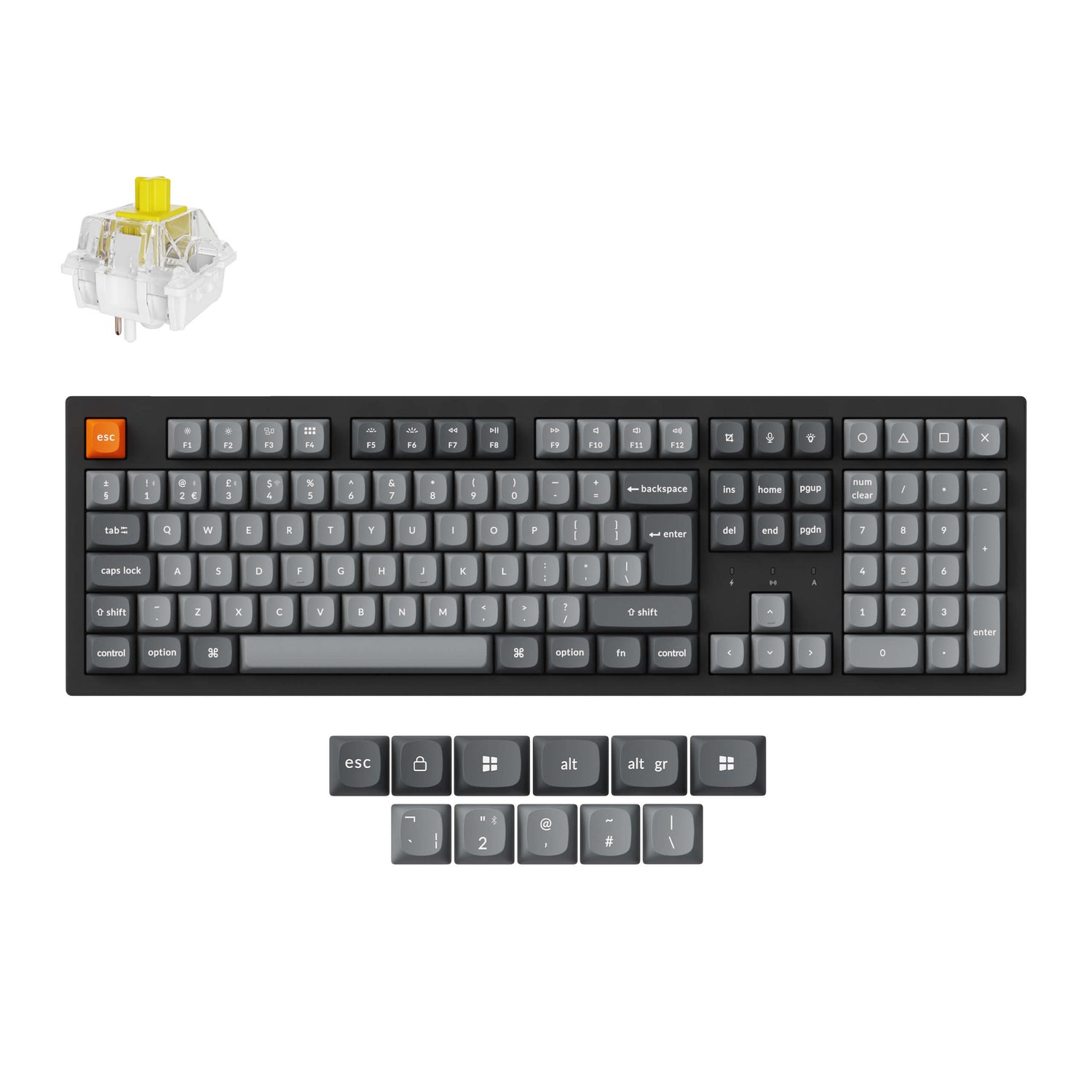 Keychron K10 Max QMK Draadloos Mechanisch Toetsenbord ISO-indeling Collectie