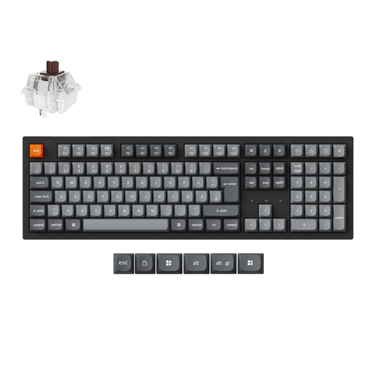 Keychron K10 Max QMK Draadloos Mechanisch Toetsenbord ISO-indeling Collectie