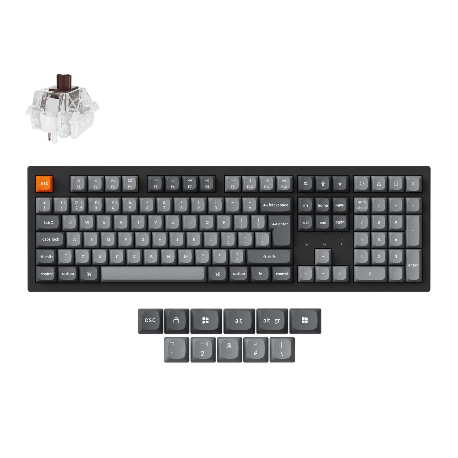 Keychron K10 Max QMK Draadloos Mechanisch Toetsenbord ISO-indeling Collectie