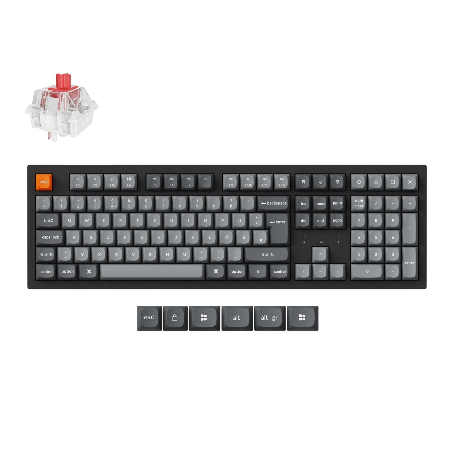Keychron K10 Max QMK Draadloos Mechanisch Toetsenbord ISO-indeling Collectie