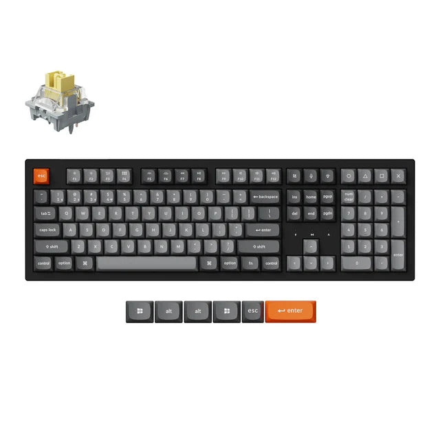 Keychron K10 Max QMK Draadloos Mechanisch Toetsenbord (US ANSI-indeling)