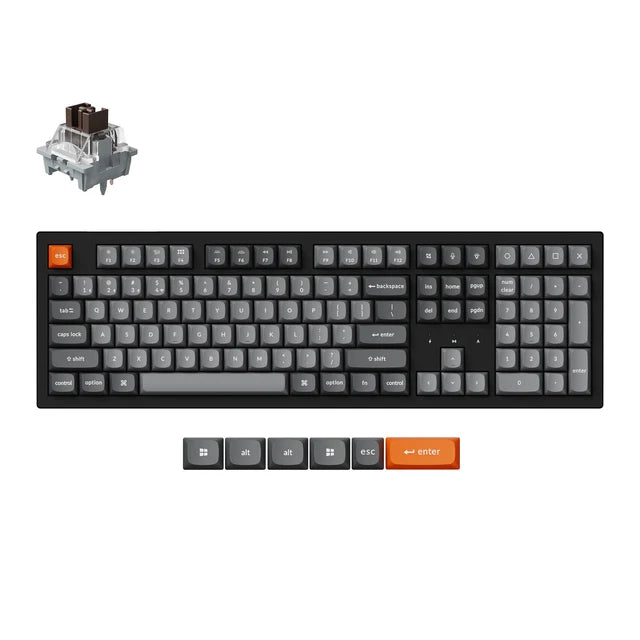 Keychron K10 Max QMK Draadloos Mechanisch Toetsenbord (US ANSI-indeling)