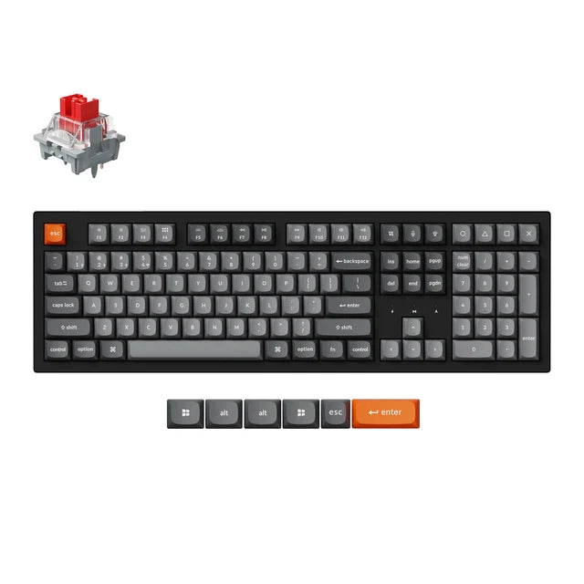Keychron K10 Max QMK Draadloos Mechanisch Toetsenbord (US ANSI-indeling)