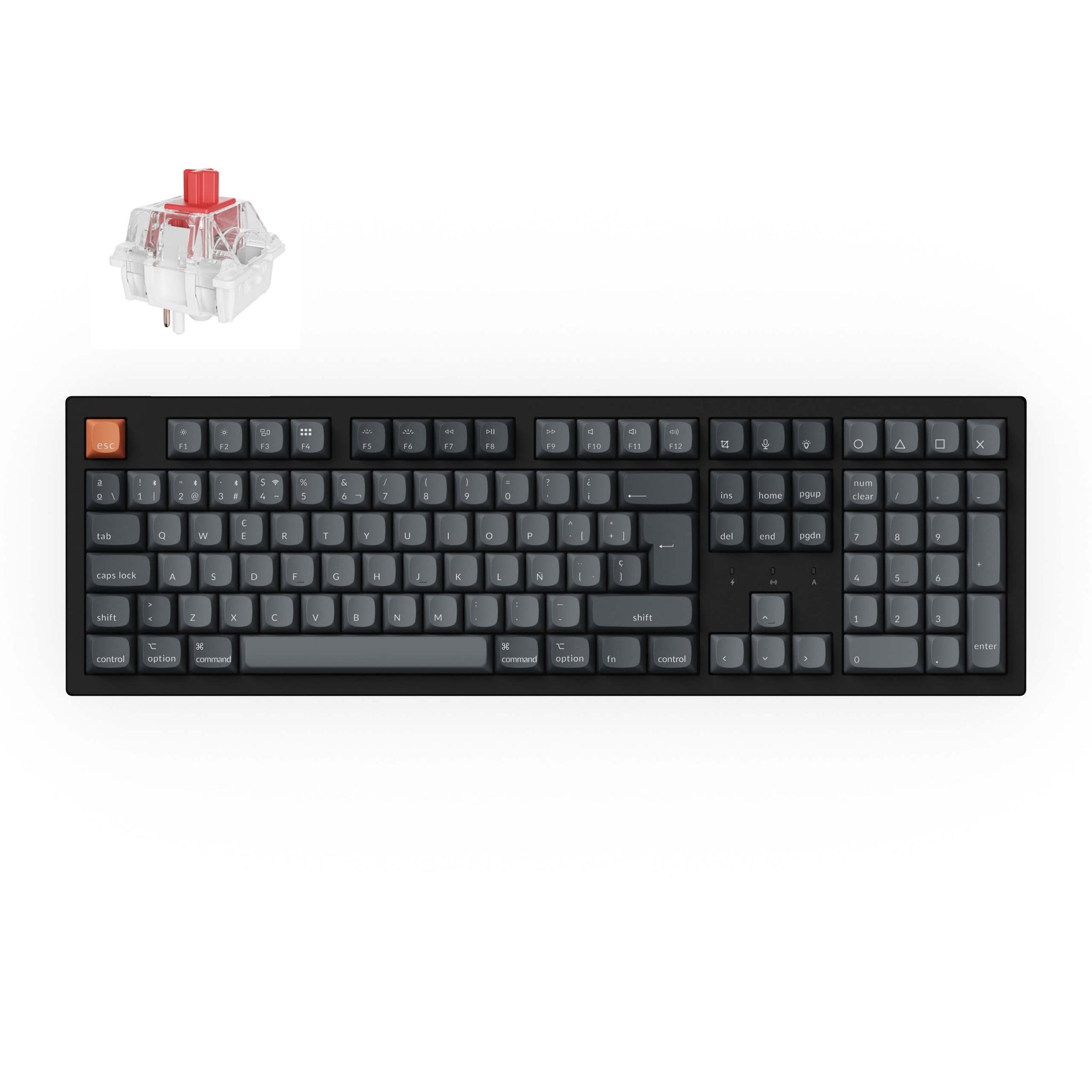 Keychron K10 Max QMK Draadloos Mechanisch Toetsenbord ISO-indeling Collectie