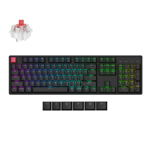 Keychron K10 QMK Draadloos Mechanisch Toetsenbord (Versie 2)(US ANSI Toetsenbord)
