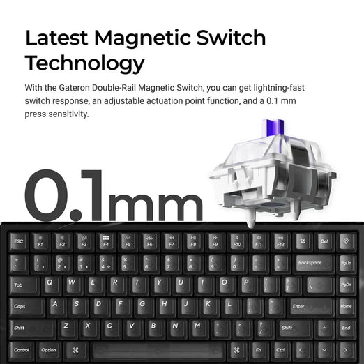 Keychron K2 HE Draadloos Magnetisch Schakeltoetsenbord - Hars Editie (US ANSI-indeling)