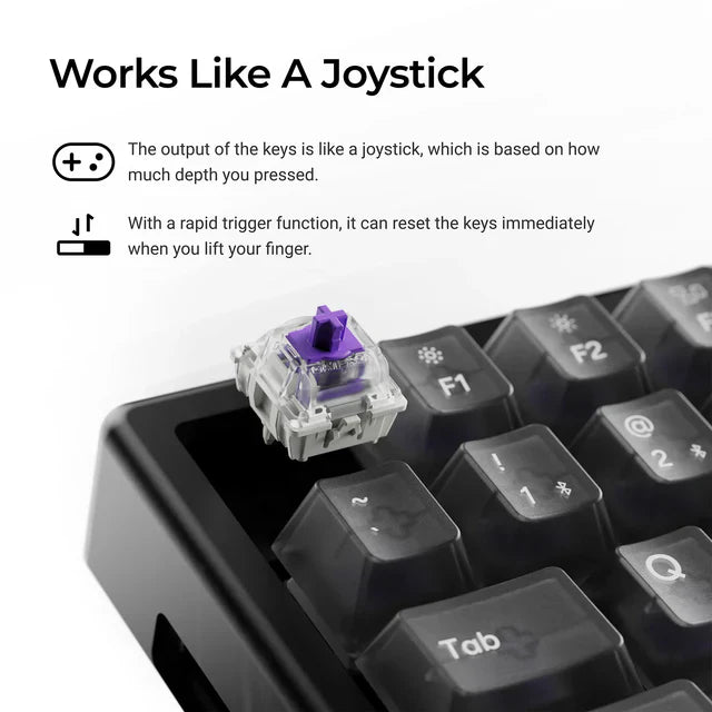 Keychron K2 HE Wireless Magnetic Switch Custom Keyboard - Resin Edition (US ANSI Layout)