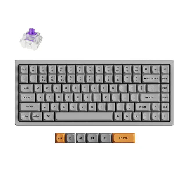 Keychron K2 HE Wireless Magnetic Switch Custom Keyboard - Concrete Edition (US ANSI Layout)