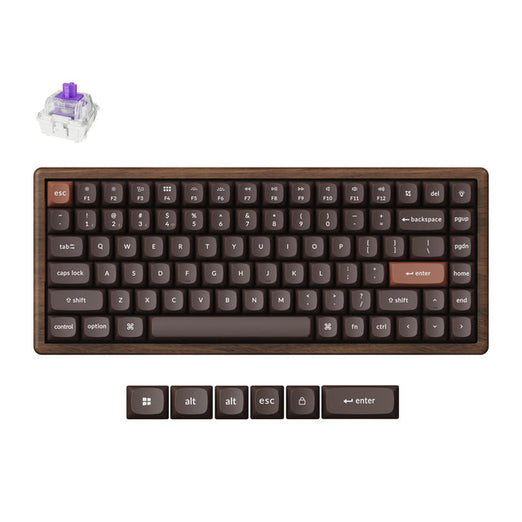 Keychron K2 HE Draadloos Magnetisch Schakeltoetsenbord - Speciale Houten Editie