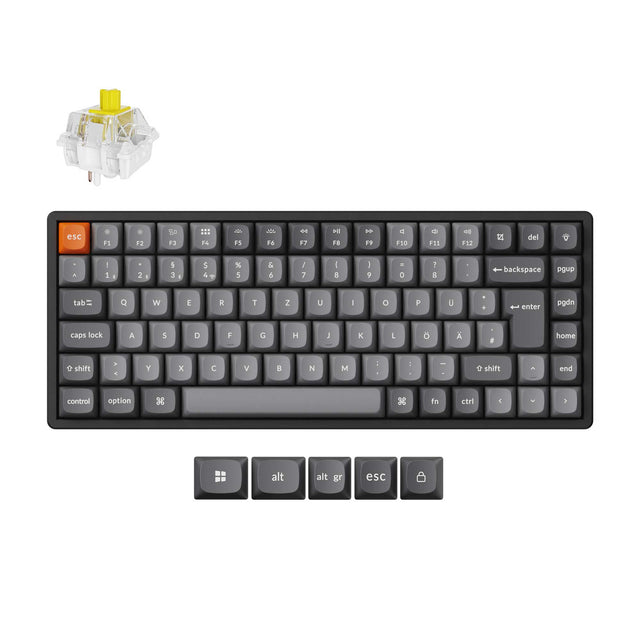 Keychron K2 Max QMK Draadloos Mechanisch Toetsenbord ISO-indeling Collectie