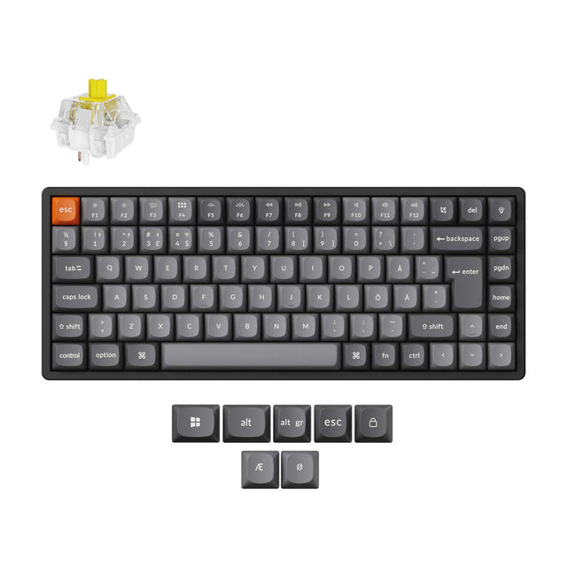 Keychron K2 Max QMK Draadloos Mechanisch Toetsenbord ISO-indeling Collectie