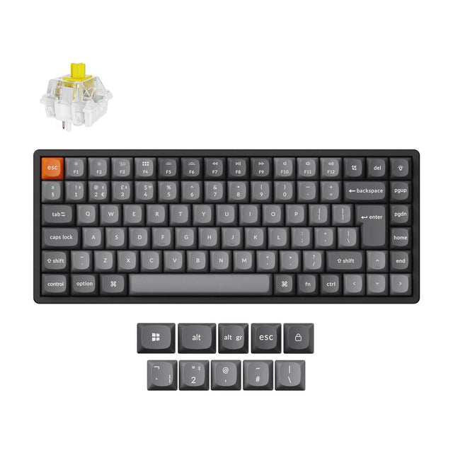 Keychron K2 Max QMK Draadloos Mechanisch Toetsenbord ISO-indeling Collectie