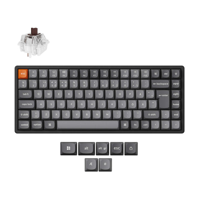 Keychron K2 Max QMK Draadloos Mechanisch Toetsenbord ISO-indeling Collectie