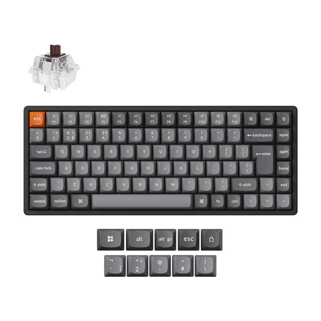 Keychron K2 Max QMK Draadloos Mechanisch Toetsenbord ISO-indeling Collectie