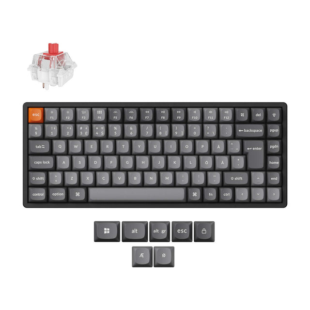 Keychron K2 Max QMK Draadloos Mechanisch Toetsenbord ISO-indeling Collectie