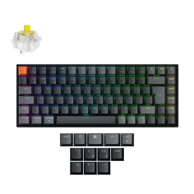 Keychron K2 QMK Draadloos Mechanisch Toetsenbord ISO-indeling - Versie 3