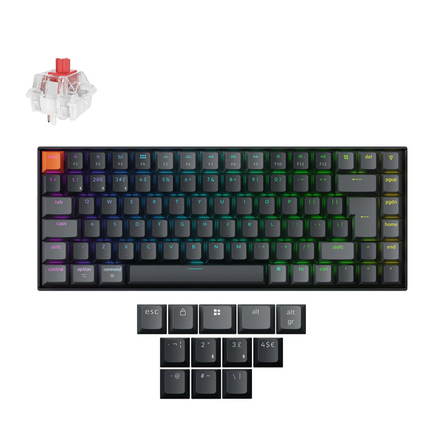 Keychron K2 QMK Draadloos Mechanisch Toetsenbord ISO-indeling - Versie 3