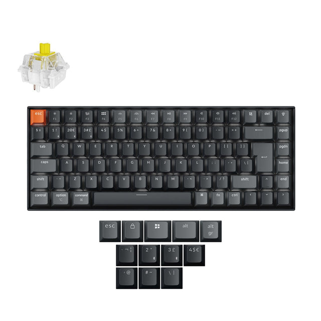 Keychron K2 QMK Draadloos Mechanisch Toetsenbord ISO-indeling - Versie 3