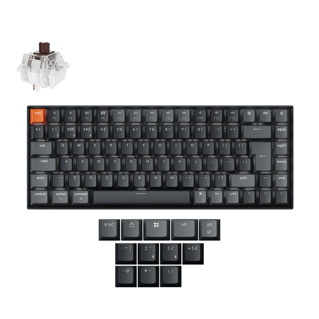 Keychron K2 QMK Draadloos Mechanisch Toetsenbord ISO-indeling - Versie 3