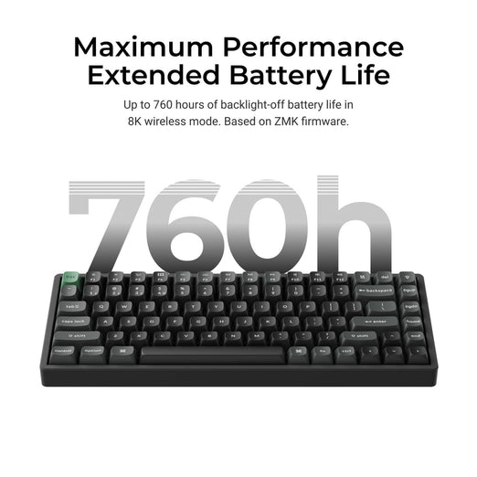 Keychron K2 Ultra 8K Draadloos Aangepast Mechanisch Toetsenbord (US ANSI Indeling)