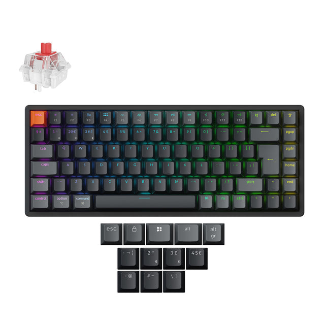 Keychron K2 QMK Draadloos Mechanisch Toetsenbord ISO-indeling - Versie 3