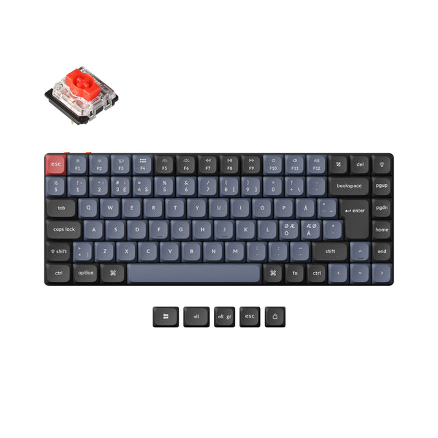 Keychron K3 Pro QMK/VIA Draadloos mechanisch toetsenbord ISO Layout-collectie