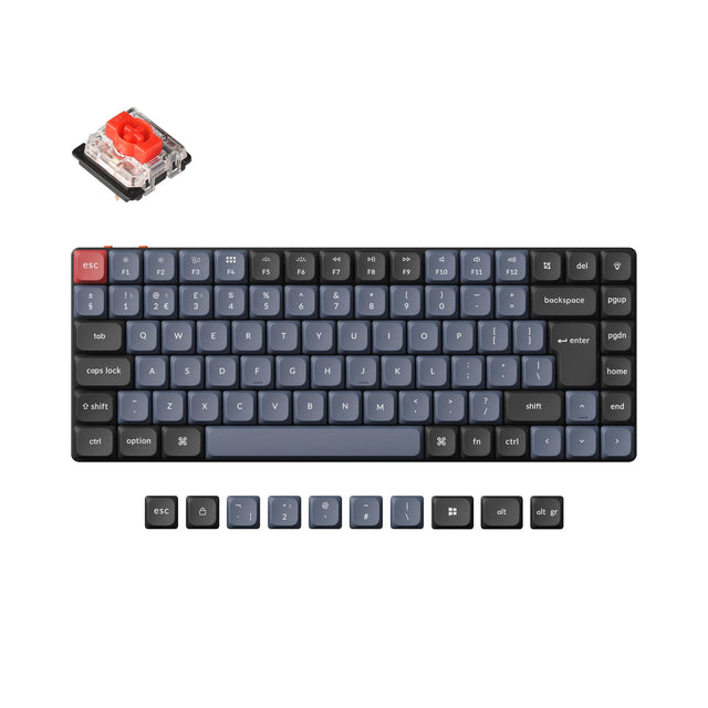 Keychron K3 Pro QMK/VIA Draadloos mechanisch toetsenbord ISO Layout-collectie