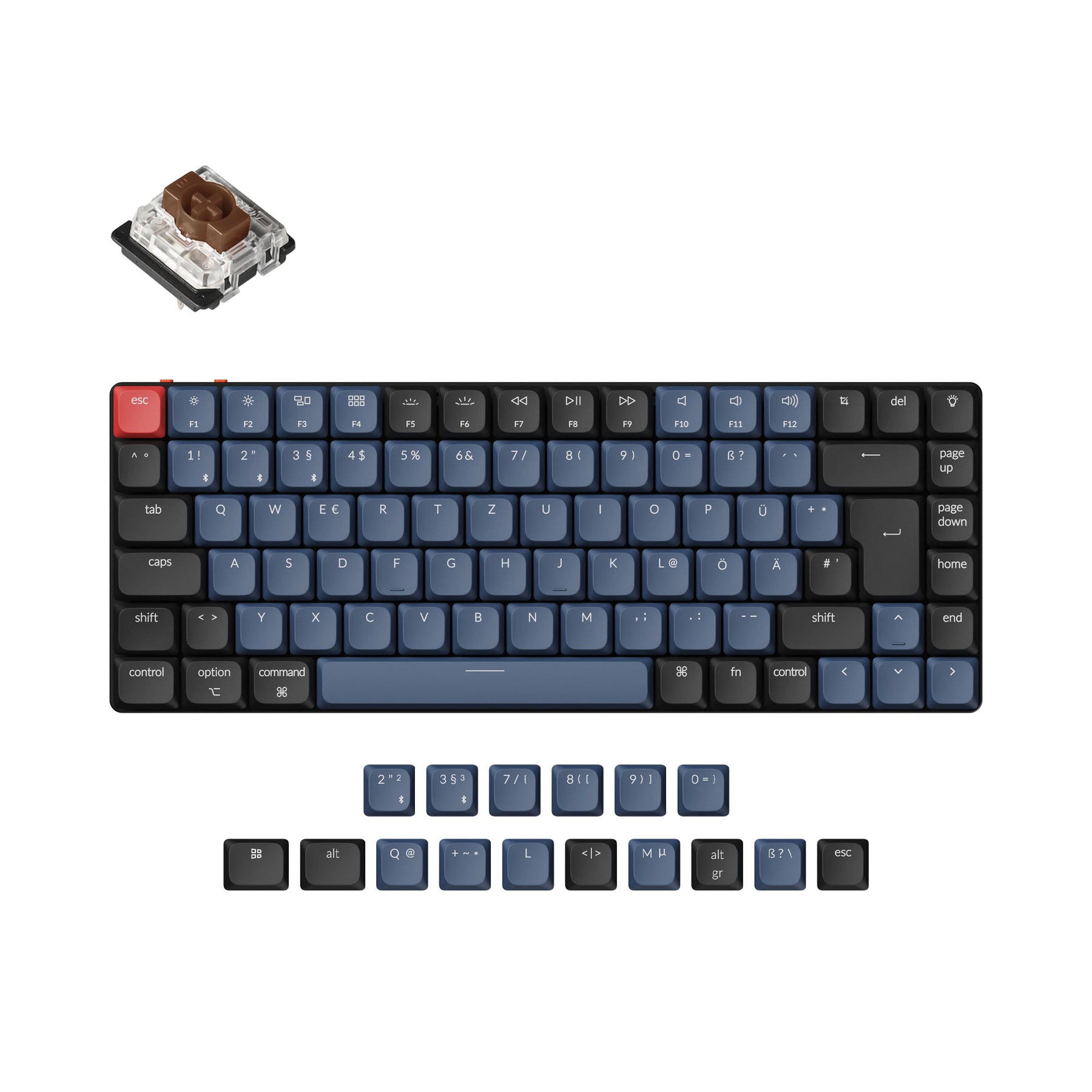 Keychron K3 Pro QMK/VIA Draadloos Mechanisch Toetsenbord ISO-indeling Collectie